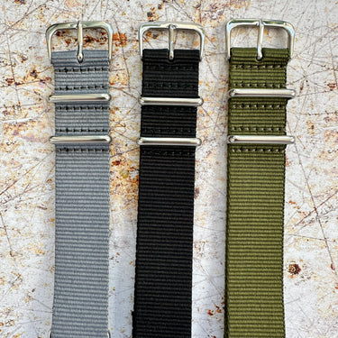 The Essential Strap Pack- (Three of our best-selling Classic Military watch straps)